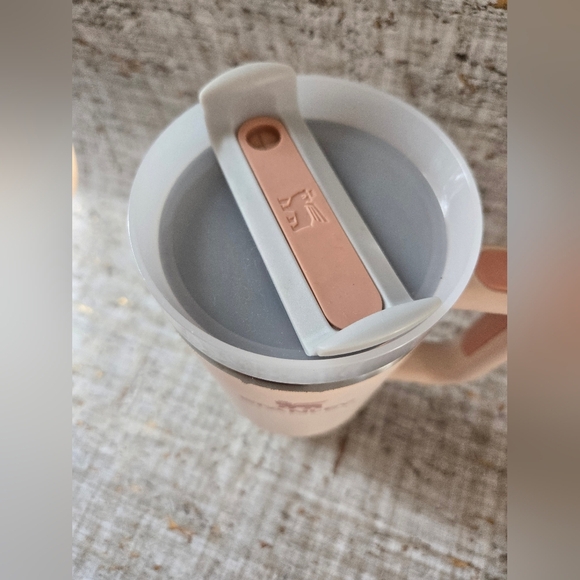 Stanley 40oz In Powder Pink No Straw Has Some Chipping - Picture 7 of 7